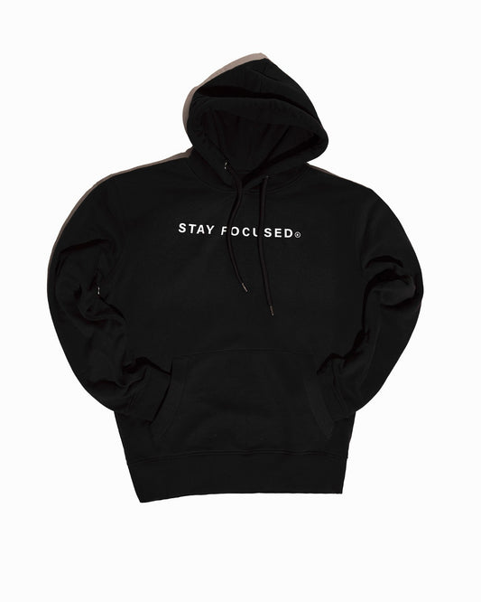 Hoodie noir coton bio